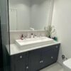 Mobilier baie din MDF infoliat Albastru Parisian Ultramat model Lotus (1)