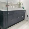 Mobilier baie din MDF infoliat Albastru Parisian Ultramat model Lotus (2)