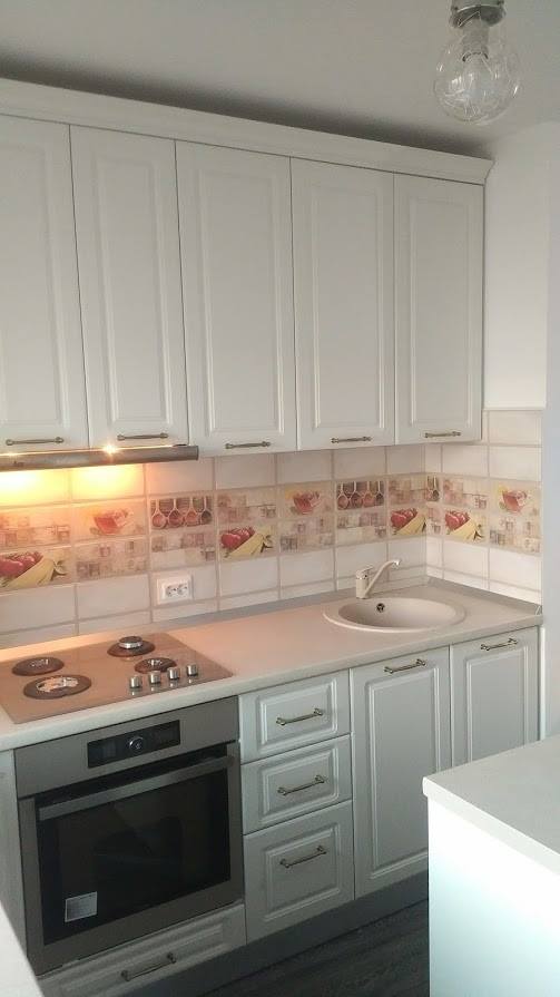 Bucatarie clasica din MDF infoliat Alb ultramat model Anemona (3)