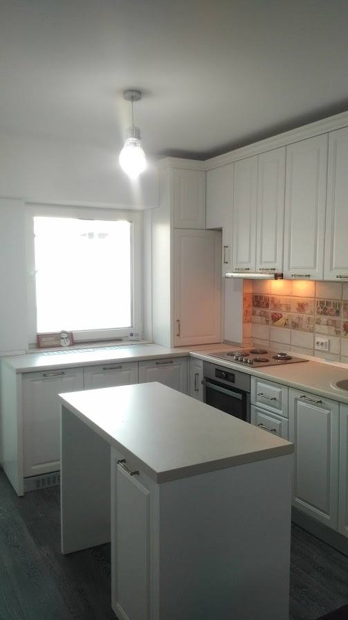 Bucatarie clasica din MDF infoliat Alb ultramat model Anemona (6)