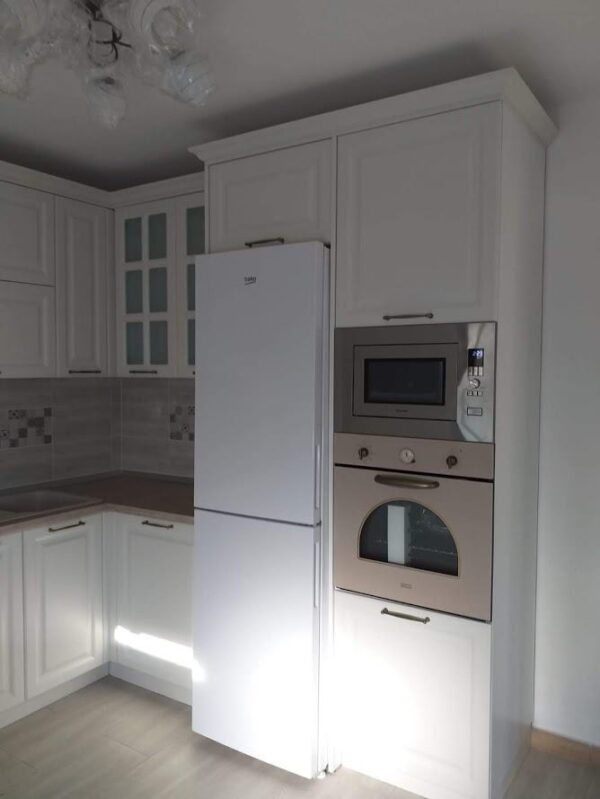 Bucatarie clasica din MDF infoliat Alb ultramat model Lavanda (1)