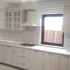 Bucatarie clasica din MDF infoliat Larice alb model Orhideea (1)