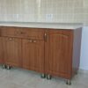 Bucatarie clasica din MDF infoliat Nuc roscat model Mac (1)