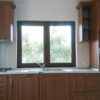 Bucatarie clasica din MDF infoliat Nuc roscat model Mac (2)
