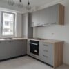 Bucatarie moderna din MDF infoliat Gri piatra model Liliac (2)
