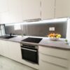 Bucatarie moderna din MDF placa Alb Soft touch model Sakura (1)