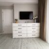 Dormitor modern din PAL Alb neted model Lavanda (1)