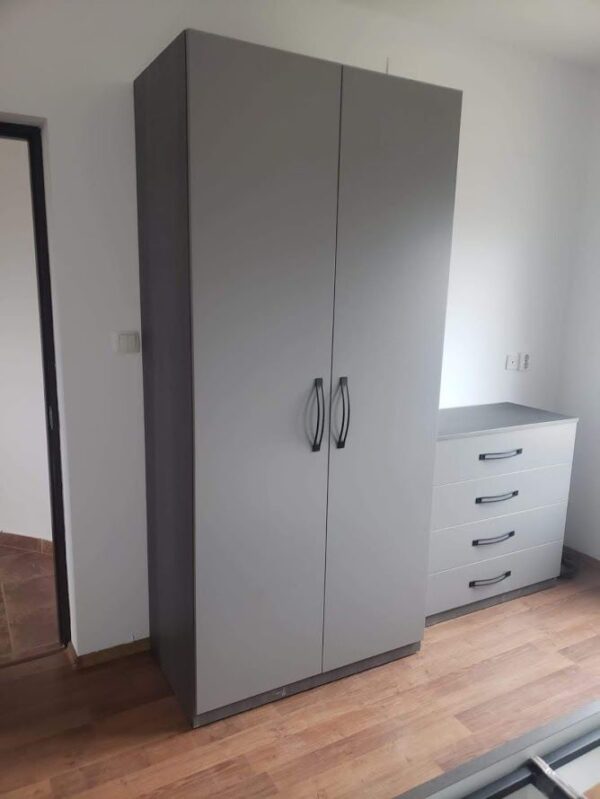 Dormitor modern din PAL Antracit model Nufar (1)