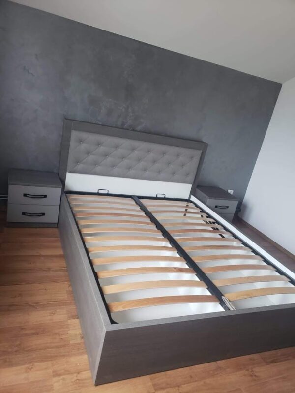 Dormitor modern din PAL Antracit model Nufar (2)