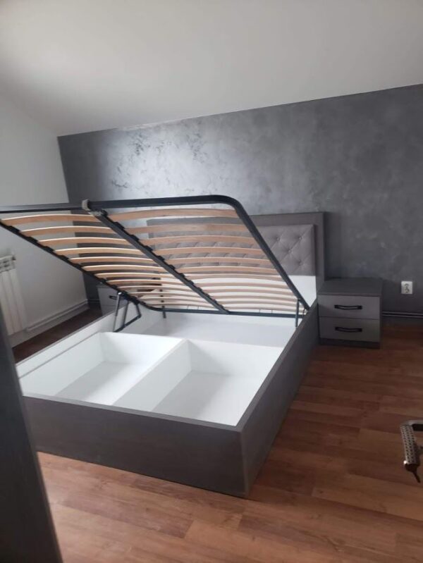 Dormitor modern din PAL Antracit model Nufar (3)