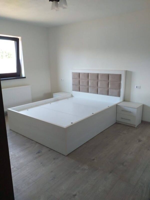 Dormitor modern din PAL Mink si Ulm model Iris (1)