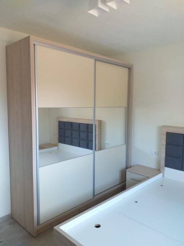 Dormitor modern din PAL Mink si Ulm model Narcisa (2)