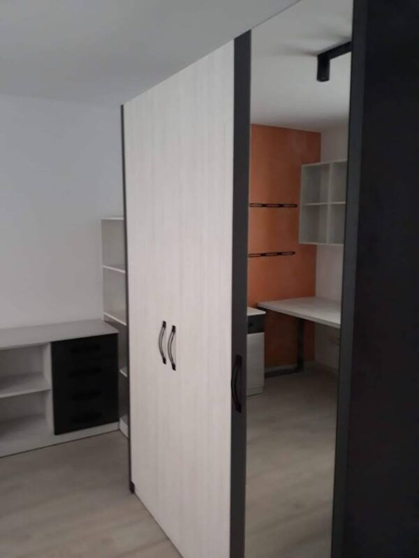 Dormitor tineret din PAL Ibiza si Negru model Orhideea (1)