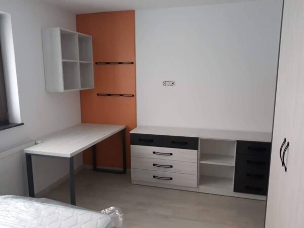 Dormitor tineret din PAL Ibiza si Negru model Orhideea (2)
