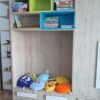 Dormitor tineret din PAL White Craft Oak model Crizantema (1)