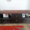 Mobilier hol din MDF infoliat Negru Structo model Crizantema (1)