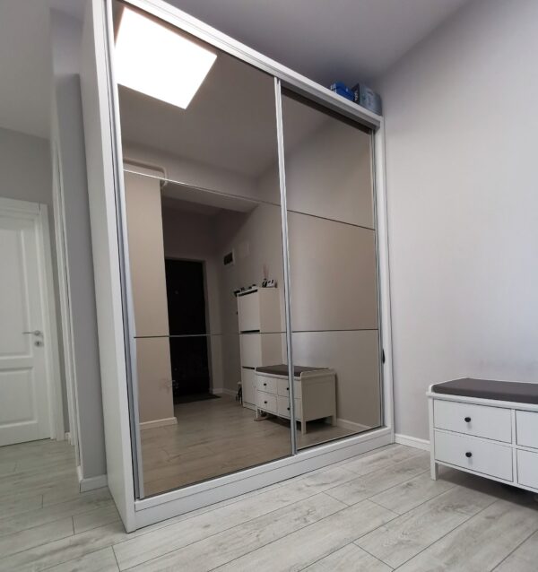 Mobilier hol din PAL Alb neted model Iasomie